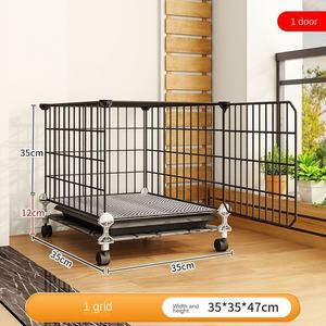 <span class=keywords><strong>Cage</strong></span> à oiseaux en métal écologique surdimensionnée pour la maison avec plateau en plastique à motif solide à utiliser en intérieur pour l'élevage de pigeons et de poulets - Product Image 6