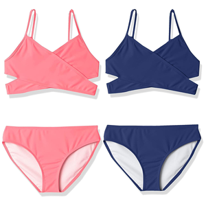 Trajes de Baño para Niñas al por Mayor, <span class=keywords><strong>Bikini</strong></span> de Alta Calidad de 2 Piezas, Oferta, Traje de Baño Deportivo para Niñas - Product Image 4