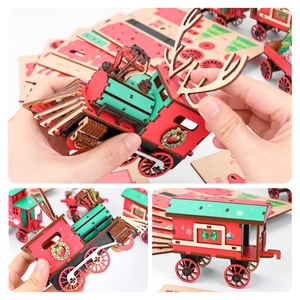 Rompecabezas Tridimensional <span class=keywords><strong>de</strong></span> Madera, Modelo <span class=keywords><strong>de</strong></span> Tren Navideño, Juguete Educativo <span class=keywords><strong>para</strong></span> Estudiantes Mayores <span class=keywords><strong>de</strong></span> 14 Años, Ensamblaje DIY, Regalo <span class=keywords><strong>para</strong></span> Niños - Product Image 3