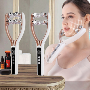 Masseur facial électrique Beauty Pulse Lifting, rouleau 3D en forme de V, kit de massage facial amincissant, soin de la peau - Product Image 2