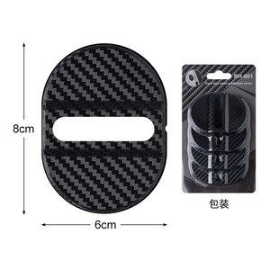 Ensemble de 4 protections de serrures de portières de véhicule en plastique, couvre-loquets de porte de <span class=keywords><strong>voiture</strong></span>, protection antirouille, couvre-serrures de porte - Product Image 4
