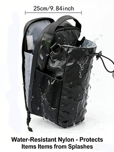 Bolsa de Garrafa de Água Personalizada com Logo e Cordão, Suporte de Garrafa de Nylon Impermeável com Bolsos, Acessórios para Atividades ao Ar Livre por Atacado - Product Image 5