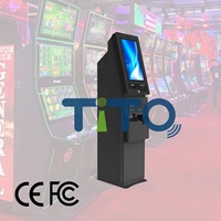 Kiosque compact TITO de remise de billets, terminal de libre-service automatisé sur pied, jeux de compétences, anglais, rechargeable 1