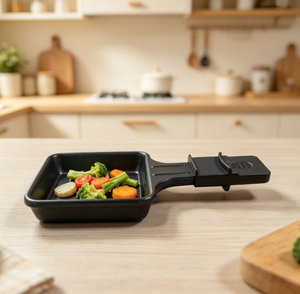 Mini sartén eléctrica para asar queso, plato para hornear, sartén individual para freír huevos, pequeña sartén para salsas con mango de plástico - Product Image 6