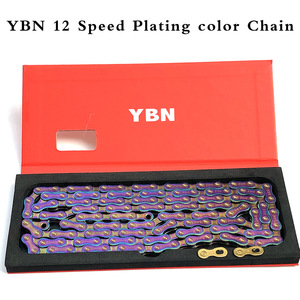 YBN 12 Velocidad <span class=keywords><strong>de</strong></span> galvanoplastia Arco Iris 126 enlaces Taiwán alta calidad camino <span class=keywords><strong>de</strong></span> <span class=keywords><strong>MTB</strong></span> <span class=keywords><strong>bicicleta</strong></span> <span class=keywords><strong>cadena</strong></span> - Product Image 3