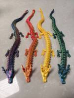 Dragon en PLA imprimé en 3D, 60 cm, jouets créatifs colorés pour enfants, animaux amusants et amical, figurines de dinosaures, cadeau