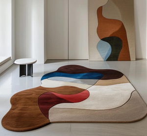 <span class=keywords><strong>Tappeto</strong></span> in Lana di Alta Qualità per Soggiorno, Lussuoso e Astratto, Realizzato a Mano, Grande Formato, Personalizzabile - Product Image 1