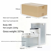 Fontaine à eau intelligente 7L pour animaux de compagnie, double seau séparé, filtration intégrée, faible niveau sonore, ultra silencieuse