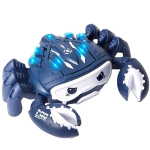 Hiqh Chất Lượng Bé Chơi Pin Hoạt Động Ánh Sáng Âm Thanh Nhựa Đi Bộ Động Vật Phun Điện Cua Đồ Chơi Cho Trẻ Em - Product Image 1