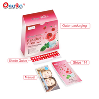 Cutsom blanco avanzado blanqueador dental blanco settooth eliminar manchas de dientes 5d blanqueamiento urgente tira blanqueadora de dientes