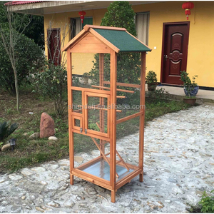 Wooden <b>Bird</b> Breeding Easy to Clean House Cages with <b>Stand</b> Aviary for Parakeet Parrots - Product Image 3