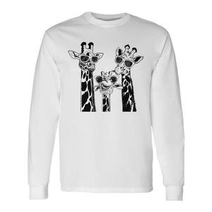 T-shirt a maniche lunghe con occhiali da sole coordinati per la famiglia Giraffe Vacation Safari - Product Image 1