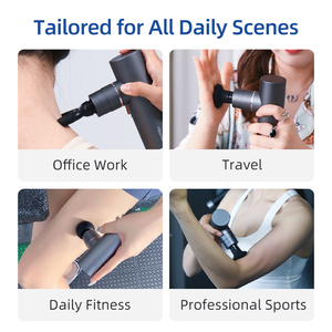 Cuerpo de metal completo de mano masajeador de músculos profundos vibrador deportes recuperación pistola de masaje inalámbrica para mano pierna cuello - Product Image 4