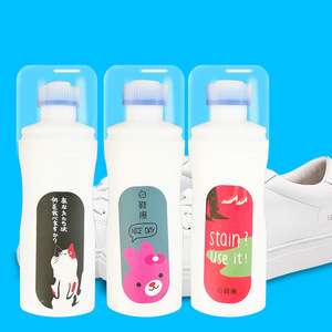White Shoe Polish Cleaner With Brush Stain Removal For Sports Shoes Whitening And Yellowing Remover 3Pcs Set - Product Image 1