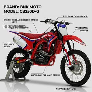 Moto tout-terrain BNK-1 250cc neuve, 4 temps, essence, 12KW, Enduro Motocross, 120km/h, fourche USD, frein à disque, adulte - Product Image 3