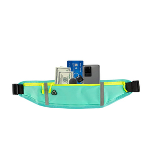 Sac banane imprimé de logo personnalisé <span class=keywords><strong>ceinture</strong></span> réglable sac de hanche de taille en tissu imperméable de course à l'extérieur - Product Image 3