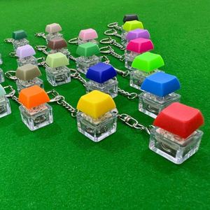 Custom Yumei Round Fashion Trend Stress-Relief <b>Fidget</b> Clicker <b>Keychain</b> with Plastic Switch Button Keycaps for Unisex Ages 8-13 - Product Image 4