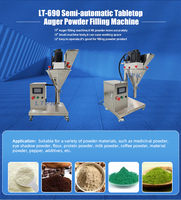 Machine de remplissage semi-automatique LT-690 pour poudres, avec trémie de 8L, pour protéines de lait, épices, farine