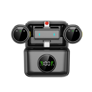 Source manufacturer's popular <b>wireless</b> magnetic collar clip <b>microphone</b> SX82 for noise reduction,reverberation and live streaming - Product Image 5