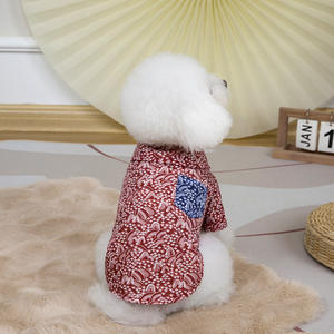 JXANRY nuova camicia Casual con gatto orsacchiotto per cani britannici a pelo corto stampa estiva primavera blu Shorthair abbigliamento Casual per animali domestici - Product Image 6