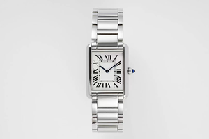 Reloj mecánico automático elegante y a la moda, marcadores de hora con números romanos negros, caja cuadrada, espejo de cristal de zafiro - Product Image 1