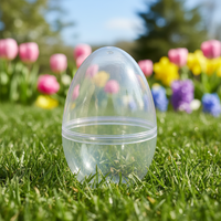 Articles de panier de Pâques, Faveurs de fête de Pâques, Œufs de Pâques en plastique vierges, Œufs en plastique remplissables pour activités créatives DIY