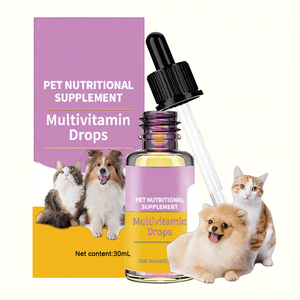Compléments alimentaires naturels <span class=keywords><strong>pour</strong></span> chiens et chats OEM 60 ml 15 en 1, système immunitaire, santé de la peau et du pelage, santé cardiaque, soutien des <span class=keywords><strong>os</strong></span> et des articulations, liquide - Product Image 1