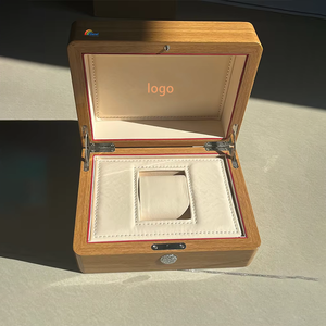 Factory Wholesale Custom Yellow Wooden <b>Watch</b> Box With Leather Lining For Men ,High Gloss Surface Premium <b>Watch</b> <b>Case</b> with Logo - Product Image 2