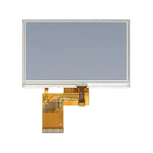 จอแสดงผล LCD RGB 40PIN 480*272 4.3นิ้วหน้าจอ TFT LCD พร้อมแผงสัมผัสแบบ Resistive