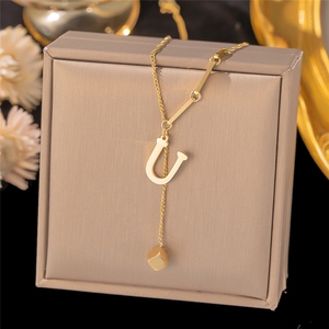 <span class=keywords><strong>Collana</strong></span> in Acciaio Inossidabile <span class=keywords><strong>con</strong></span> Ciondolo a Forma di <span class=keywords><strong>Lettera</strong></span> <span class=keywords><strong>M</strong></span>, Gioiello Inossidabile <span class=keywords><strong>con</strong></span> Iniziale per Donne - Product Image 4