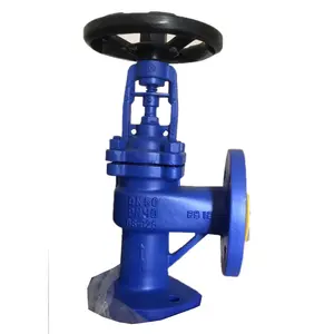 Excellent quality 12 months warranty period Right Angle DIN bellows globe valve cast steel WCB
