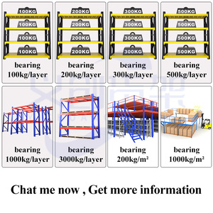Verstelbare Heavy Duty Metalen Magazijn Opslag <span class=keywords><strong>Rack</strong></span> Horizontale Planken Voor Fabriek Stapelen Stalen Plaat Lade Pallet Racking - Product Image 6