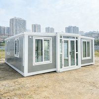 Maison conteneur préfabriquée de luxe extensible de 20 et 40 pieds avec structure en acier, idéale pour appartement, atelier ou usage commercial