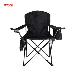 Chaise pliante d'extérieur Woqi, structure en aluminium, tissu Oxford, chaise de camping portable avec porte-gobelet et poches latérales - Product Image 3