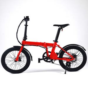 هوت تك دراجة كهربائية 20 بوصة أحمر + دراجة كهربائية 250 وات 36 فولت دراجة كهربائية قابلة للطي - Product Image 5