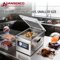 Machine d'emballage alimentaire commerciale automatique à chambre unique sous vide pour viande, volaille et poisson, avec options pour sachets et boîtes