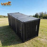 Conteneur maritime High Cube de 20 pieds en acier robuste avec couvercle ouvrant pour l'exploitation minière