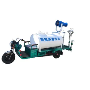New energy sprinkler truck electric three-wheeled sprinkler truck plus water jets to suppress dust