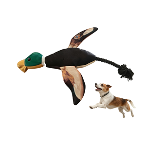 Özel gerçekçi çevre dostu EVA uçan köpekler için oyuncak ördek Flopping hareketli interaktif gıcırtılı oyuncak - Product Image 1