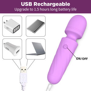 جهاز تدليك YLove Mini AV للنساء ، هزاز محمول قابل لإعادة الشحن مع 10 أوضاع قوية ، ناعم - Product Image 4