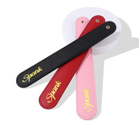 Pagaie de fessée en cuir premium, longue, imprimée, pour fessées, équipement de bondage de luxe, jouets sexuels pour adultes pour couples
