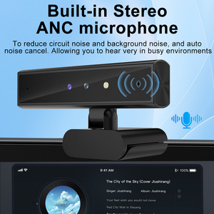 เว็บแคม CMOS แบบปรับหมุนได้ 360 องศา ความละเอียด 2K เชื่อมต่อผ่านพอร์ต USB ใช้งานได้กับพีซี/แล็ปท็อป/เดสก์ท็อป รองรับ Windows Hello Face ID <span class=keywords><strong>กล้อง</strong></span>ขนาดเล็กพร้อมไมโครโฟนในตัว - Product Image 3