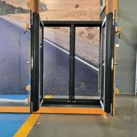 Fenêtre de maison passive à triple vitrage en aluminium à rupture de pont thermique de style européen MINGLEI, à haute efficacité énergétique
