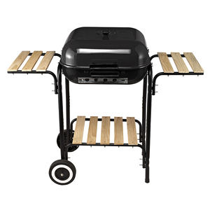 OEM venta al por mayor carro hogar al aire libre jardín fiesta carbón <span class=keywords><strong>barbacoa</strong></span> parrillas Hamburgo estilo cuadrado parrillas de <span class=keywords><strong>barbacoa</strong></span> fácil de mover - Product Image 1