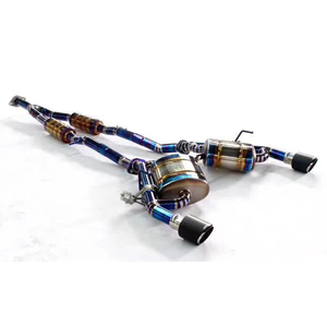 인피니티 Q50 3.0t 레드스포츠 AWD/RWD Q60 2.0T/2.5L/3.7L 티타늄 합금 다운파이프 레조네이티드 스트레이트 파이프 캣백 배기 - Product Image 1