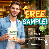 Poudre probiotique Vital Fruit à marque privée, spiruline naturelle, complément alimentaire pour la santé intestinale, favorise l'énergie et la digestion