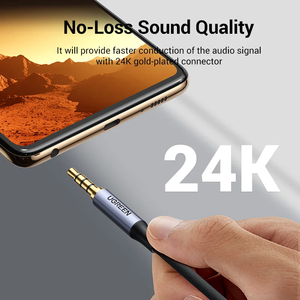 3.5mm <b>Cable</b> 4 Pole TRRS 4-Conductor Auxiliary Male to Stereo Jack Support <b>Microphone</b> Function Audio AV183/20497 3.5mm <b>Cable</b> - Product Image 4