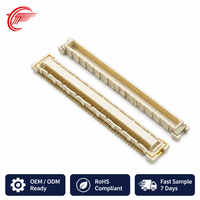 Konektor FPC Board-to-Board 0.5mm Male/Female 80-168 Pin Tinggi Susun 4-8mm SMT PC RoHS Pabrik FX10A