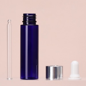 Botellas de Plástico PET con Bomba de 30ml, 200ml y 250ml, Color Azul Personalizado, Juego de Envases para Cuidado de la Piel y Cuidado Personal - Product Image 6