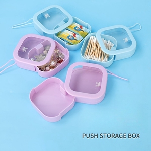 Hair <strong>Tie</strong> Organizer Qtip Dispenser Bathroom <strong>Storage</strong> Organization Cotton Swab Holder Kids Hair Accessory <strong>Box</strong> - Product Image 3